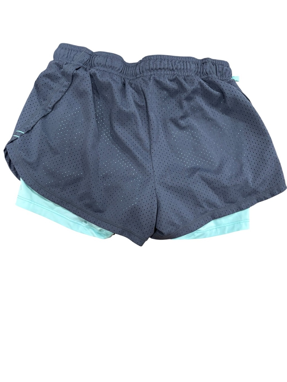 Champion Women's Navy and Mint Layered Athletic Shorts - Picture 3 of 5